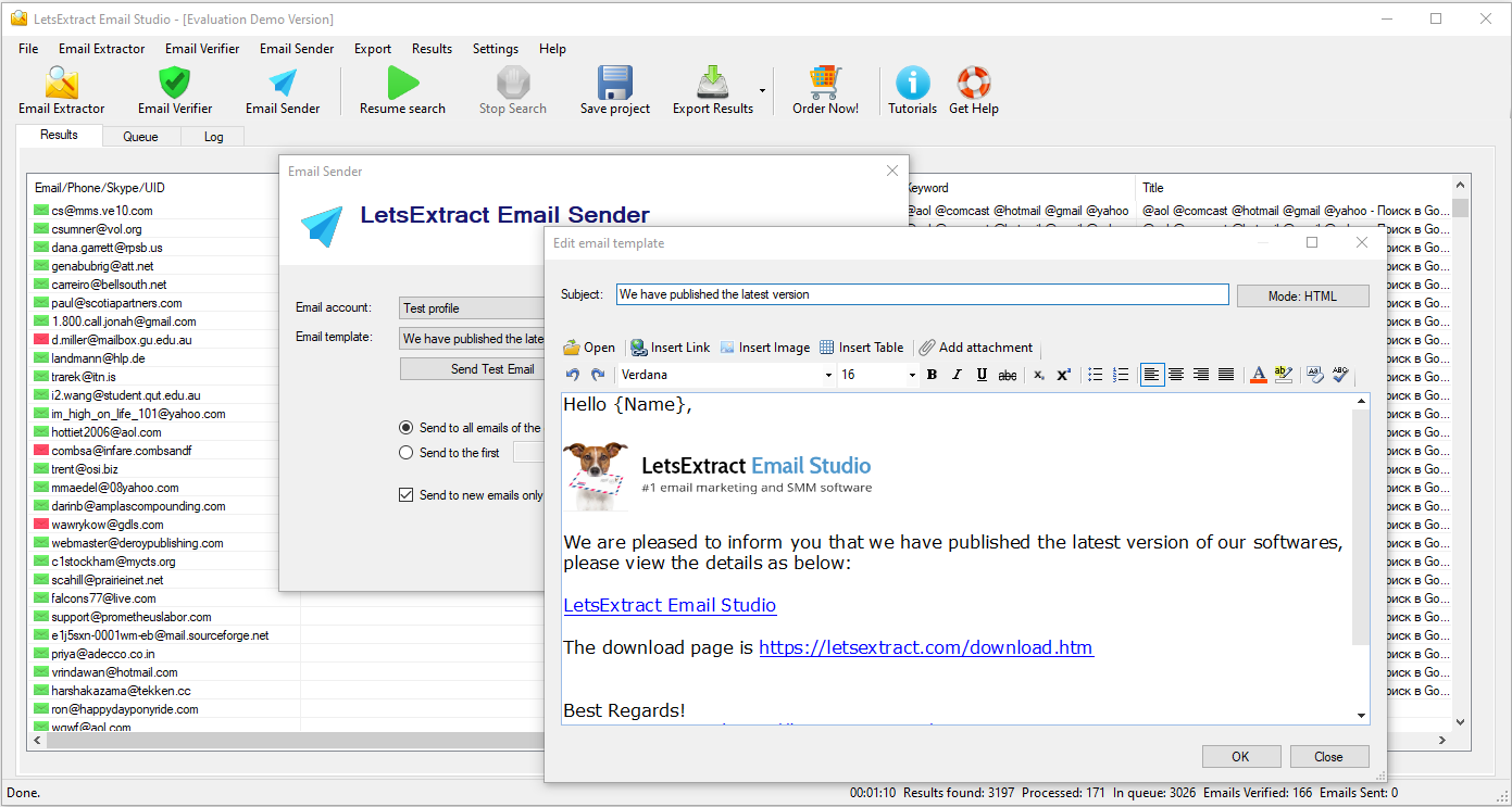 bulk email sender software free download