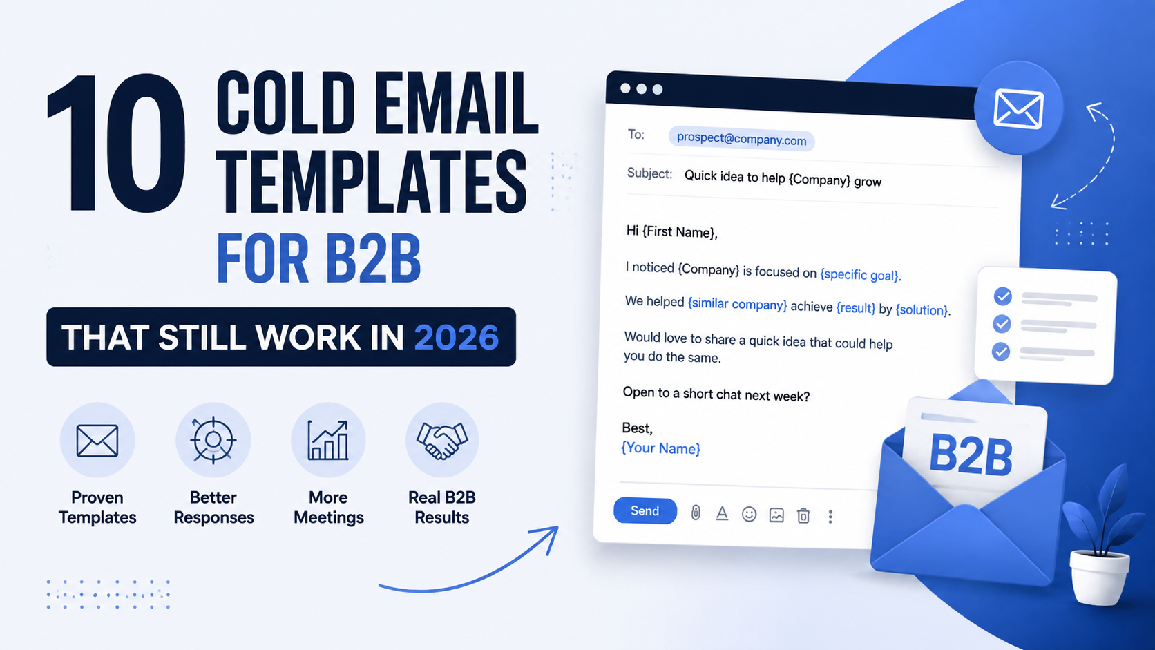 10 cold email templates for b2b that still work in 2026